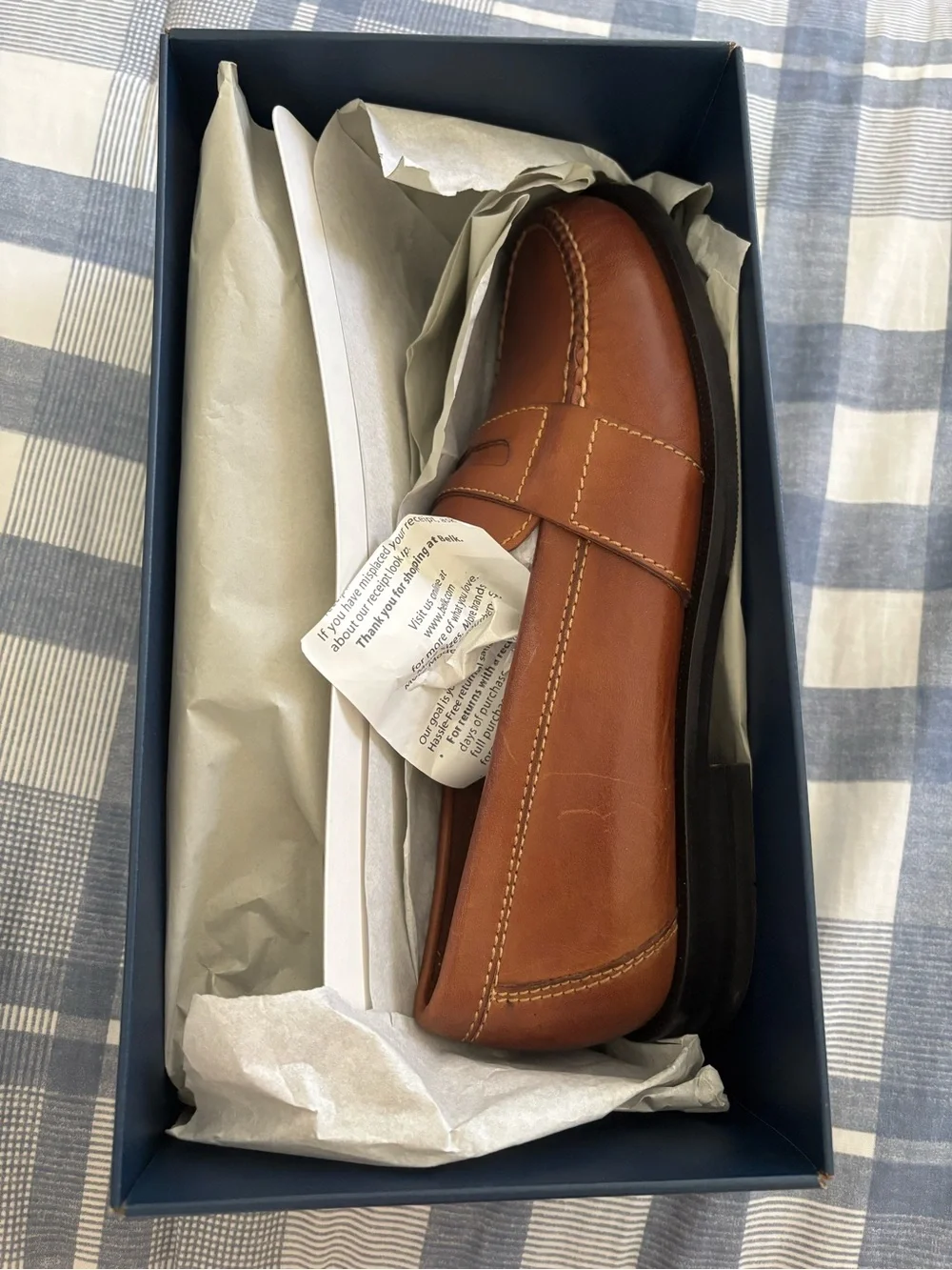 Cole Haan Tan/Brown Leather Penny Loafers